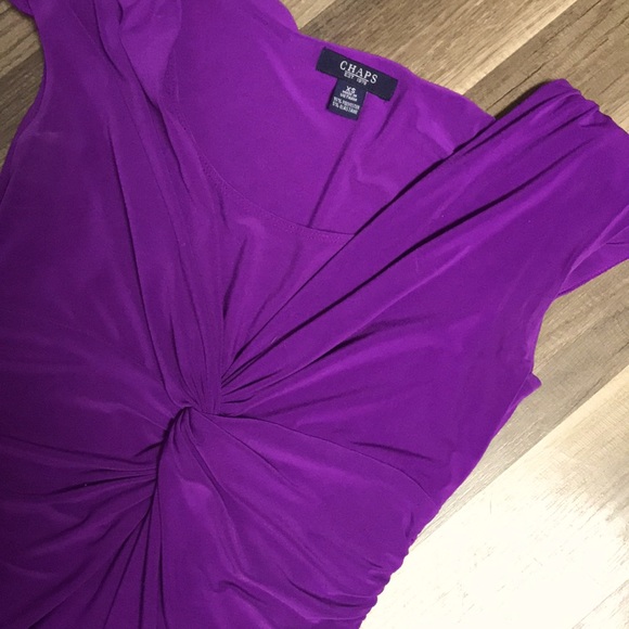 Chaps XS purple tea length dress - Picture 2 of 3